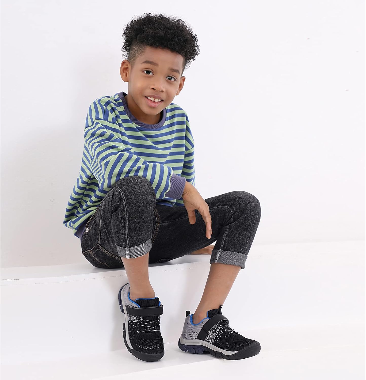 brooman Kids Hiking Shoes Boys Girls Trail Running Shoes Outdoor Walking Sneakers : Sports & Outdoors