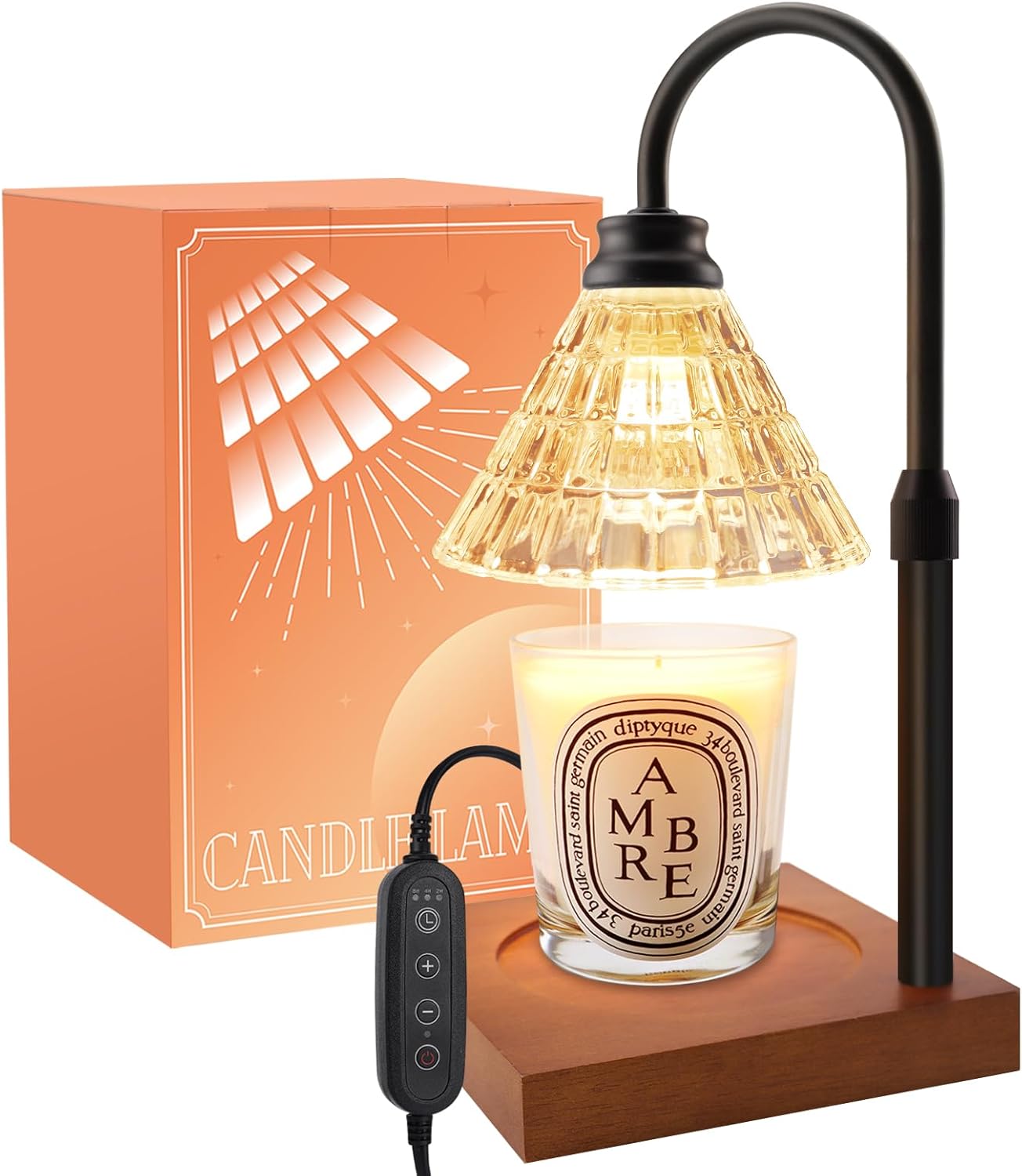 MAKYTWOW Candle Warmer Lamp with Dimmer, 2H/4H/8H Timer, Compatible with Yankee