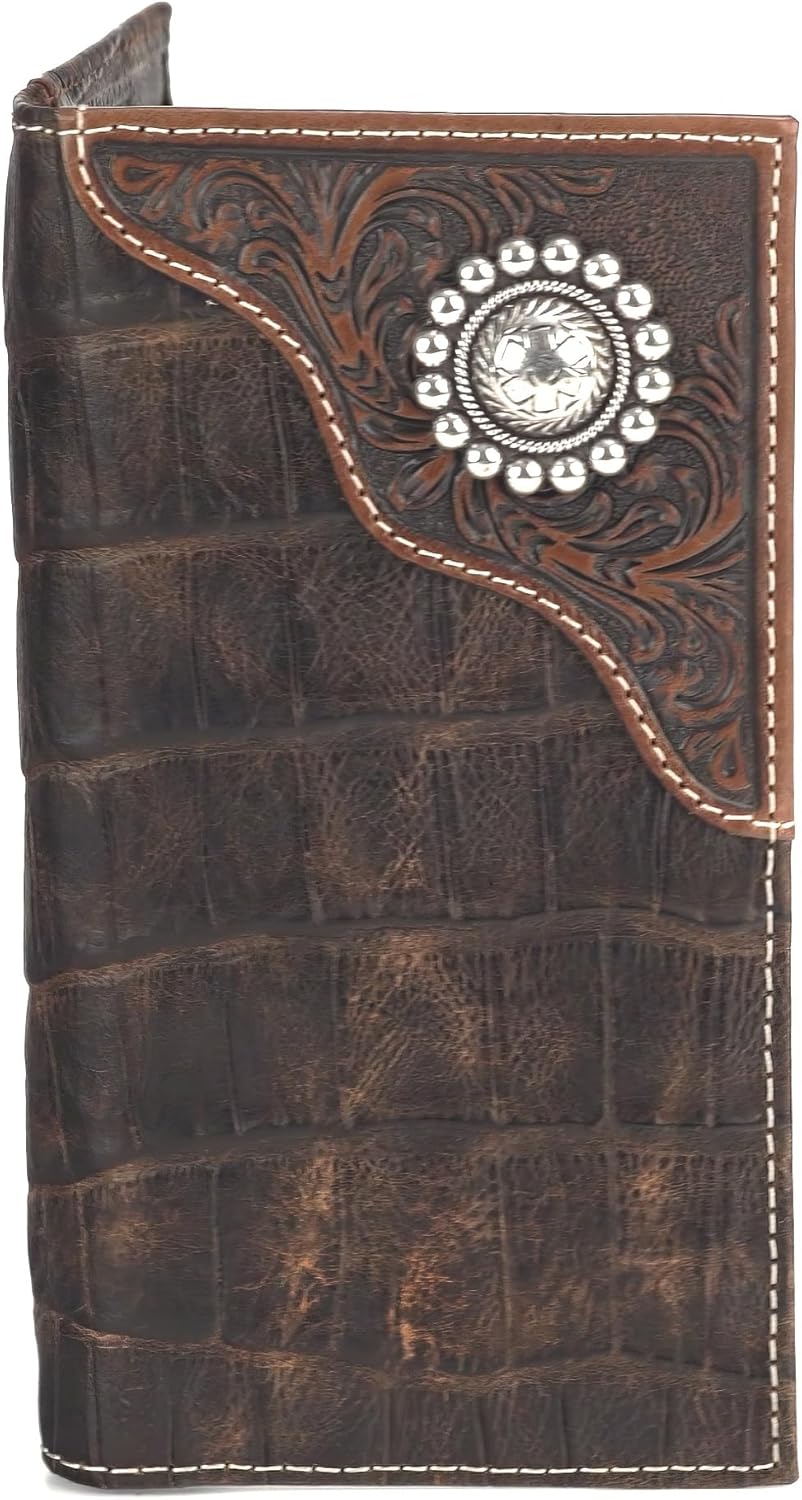 Ariat Men's Caiman Floral Over Circle Rodeo