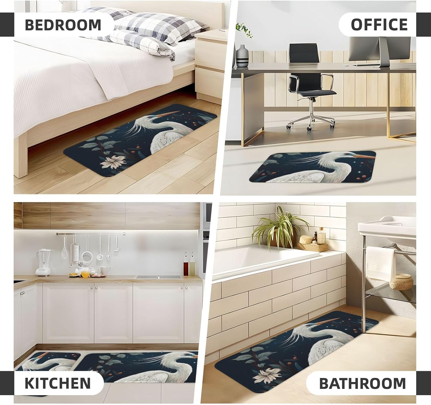 Kitchen Rugs Home Decor Kitchen Mats for Floor Anti Fatigue Kitchen Mats