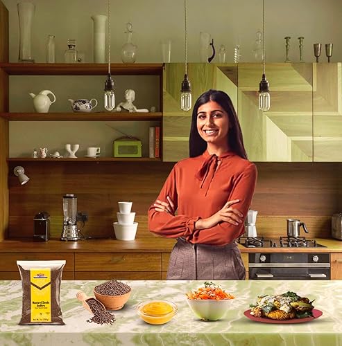 Miniatura 7 de Rani Andra - Semillas de mostaza (Rai), especias enteras (Rai Sarson) 7 onzas (7.05 oz)  Todo natural  Apto para gluten  Sin OMG  Vegano  Origen