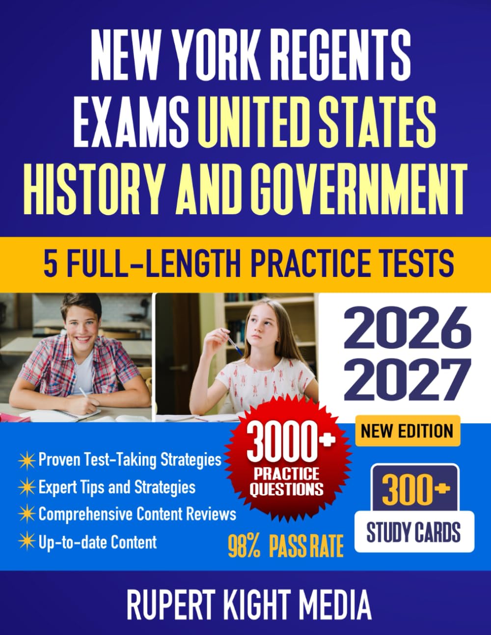 New York Regents Exams United States History & Government 2026-2027: Study Guide, Proven Strategies, 5 Full-Length Practice Tests and Detailed Answer ... York Regents Exam Prep Study Guide 2026-2027)