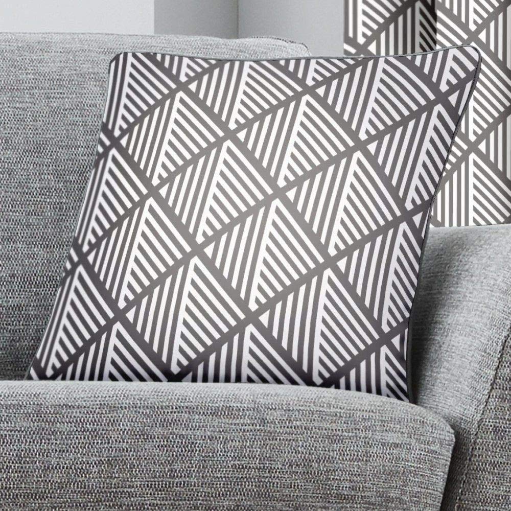 Fusion Grey - Brooklyn - 100% Cotton Cushion Cover - 43X43cm (17X17") In