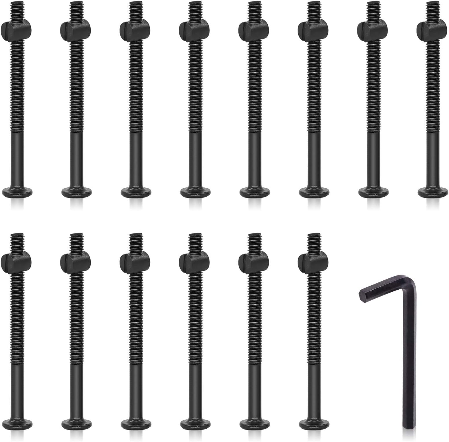 Baby Bed Screws Bolts Kit, binifiMux 114pcs[14 Sizes] M6