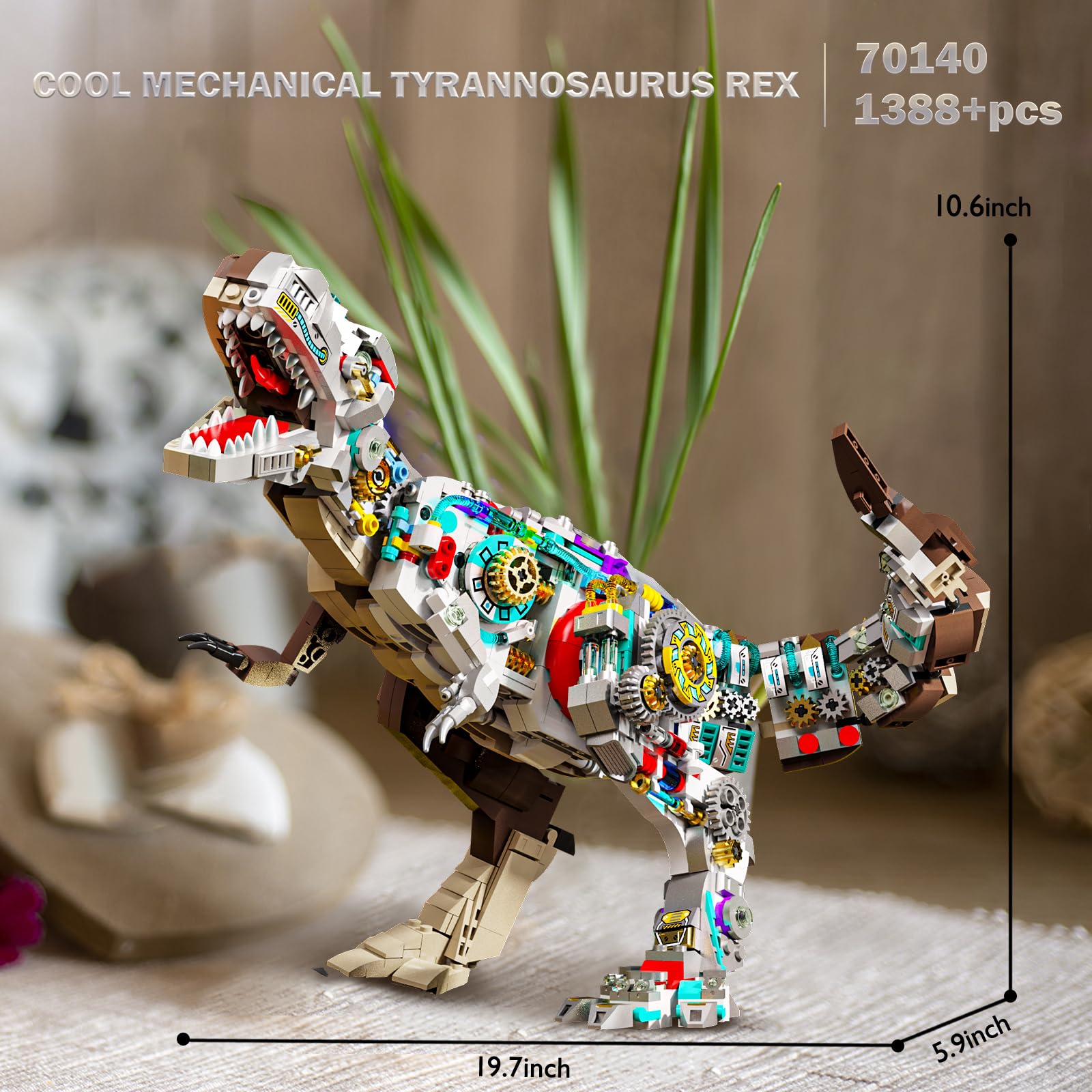 T-Rex Møller Amazon.com: JMBricklayer Mechanical T-Rex Building Kit 70140