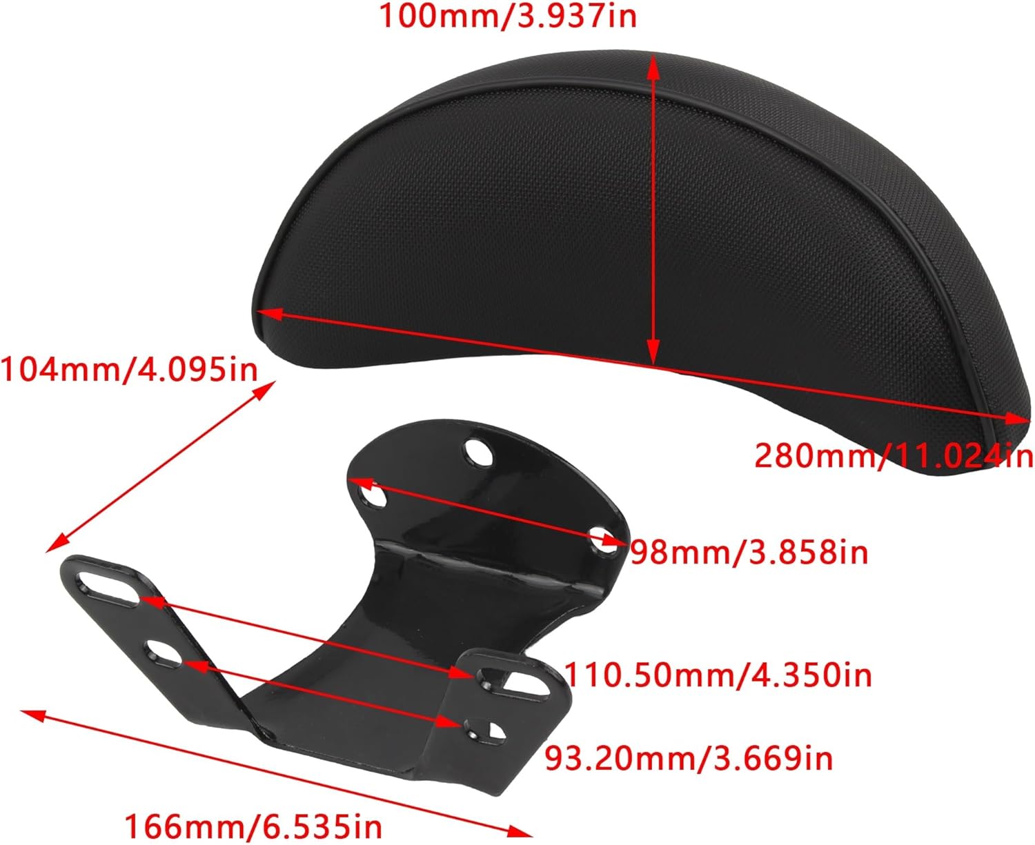 オートバイ シーシーバー オートバイ E-Bike リアシート バックレスト 交換部品 クッション モトアクセサリー バイク バック