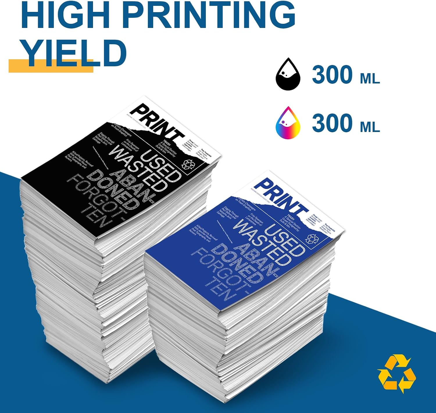 730 Ink Cartridge 300ml High Capacity Compatible for HP 730XL Ink Cartridge P2V68A P2V69A P2V70A P2V71A P2V72A P2V73A Replacement for HP Designjet T1700 T2600 T1600 Printer Ink(6-Pack,MK/PK/G/C/M/Y)