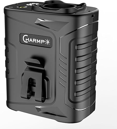 Miniatura 11 de Ventilador de cintura portátil 2025 – 10000 mAh 35 H de tiempo de funcionamiento, 6 velocidades, máximo 59 pies/s, 18500 RPM, luces LED SOS y Verde