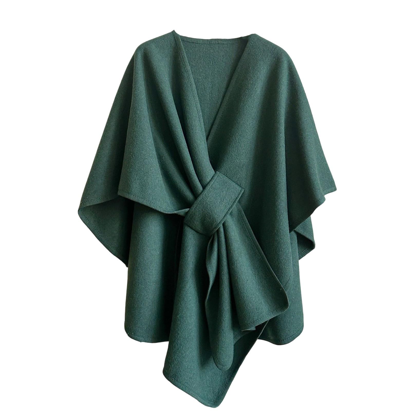 MICFENY Versatile All Season Warm Soft Poncho Shawl Cold Weather Accessory Men Women Easy Care