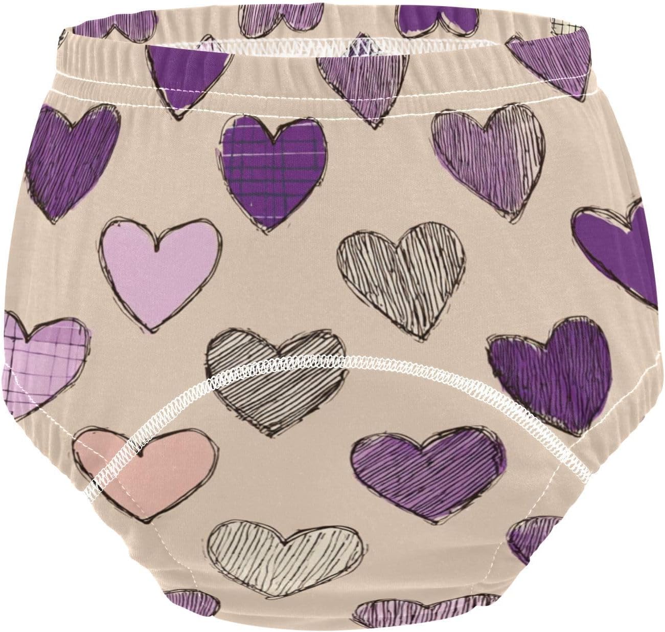 Little Boys Potty Training Must Haves Pants Reusable Hearts Violet Plaid Valentines Overnight Training Underwear
