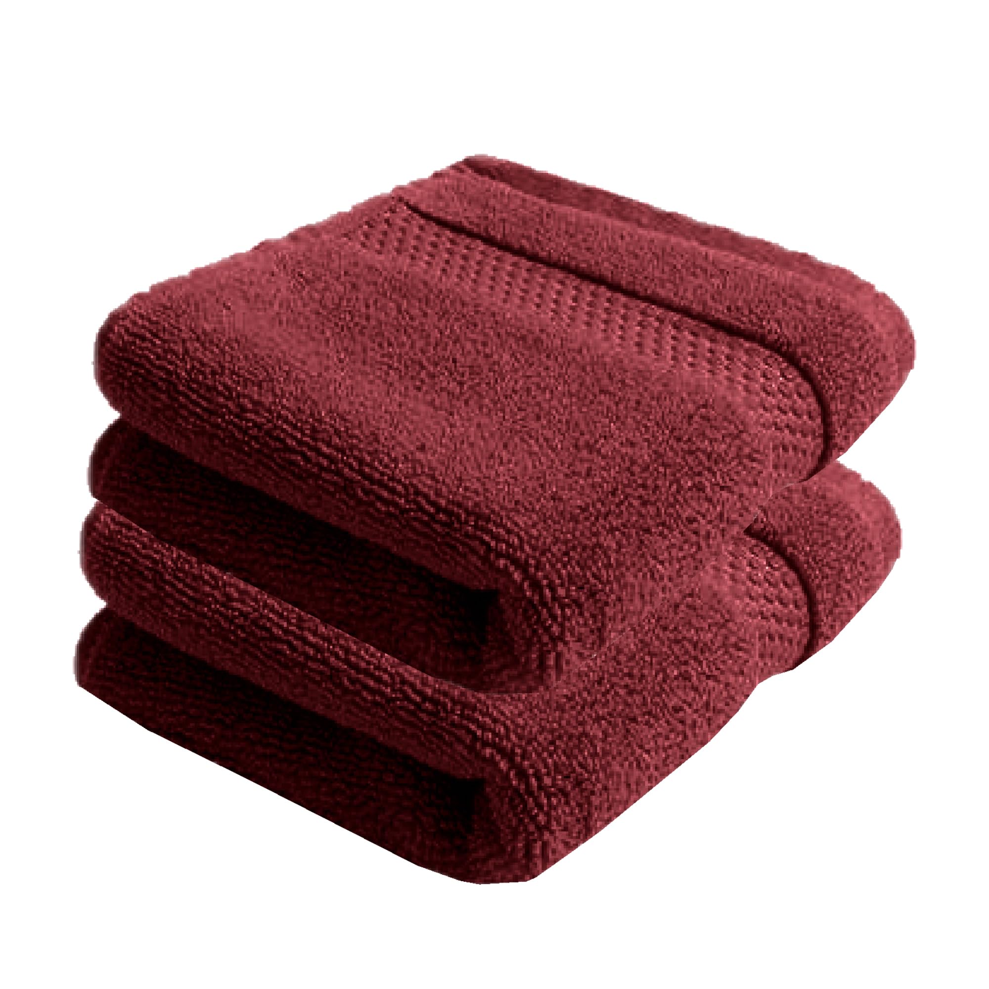 Super Soft 100% Cotton Hand Towels Set for Gym and Workout, Soft, Absorbent, Quick Dry, 150 GSM, 40X60 CM (Maroon, Pack of 2)-image-20