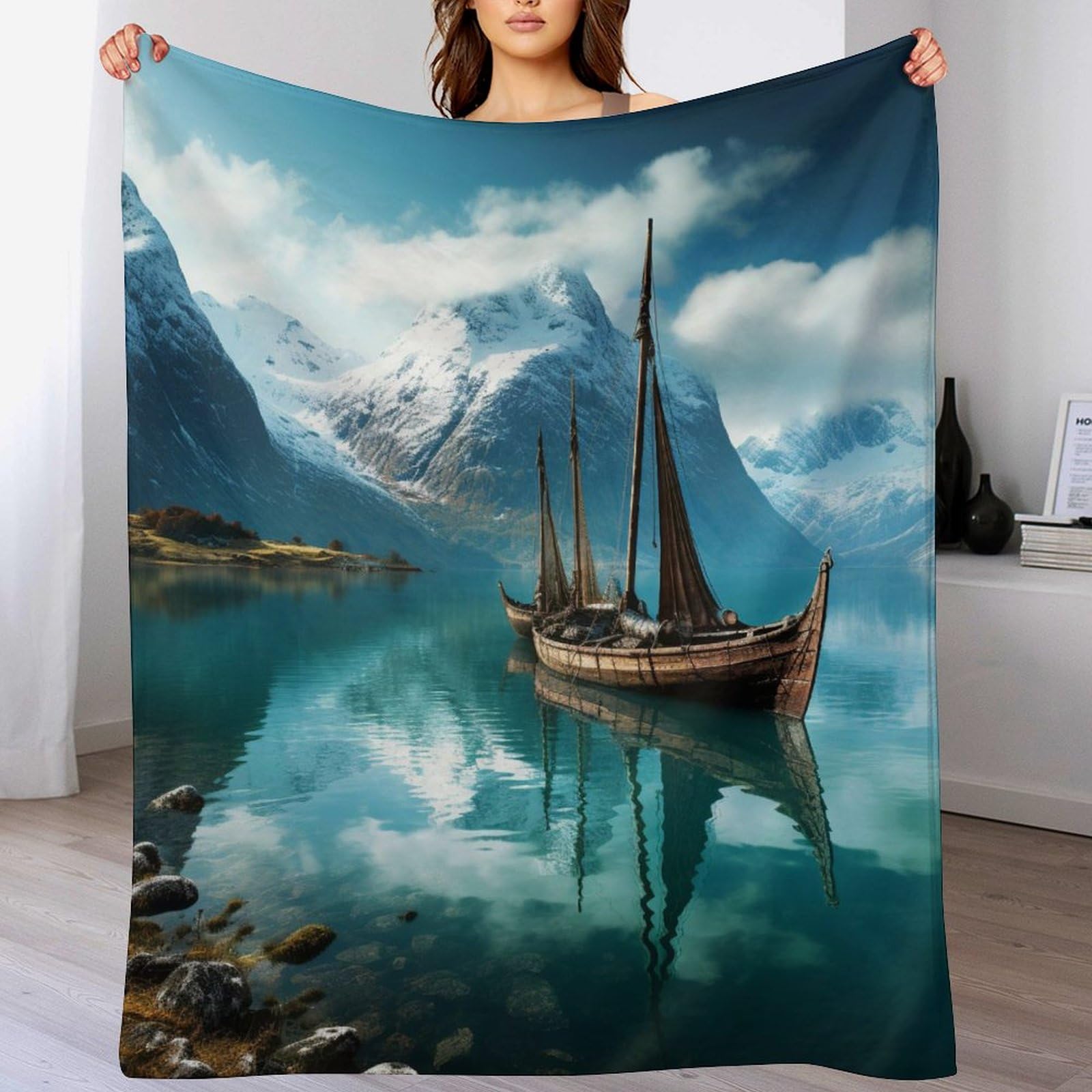 Couverture salon douce et chaude pour vos soirées télé, plaid flannel polaire lit et bateau