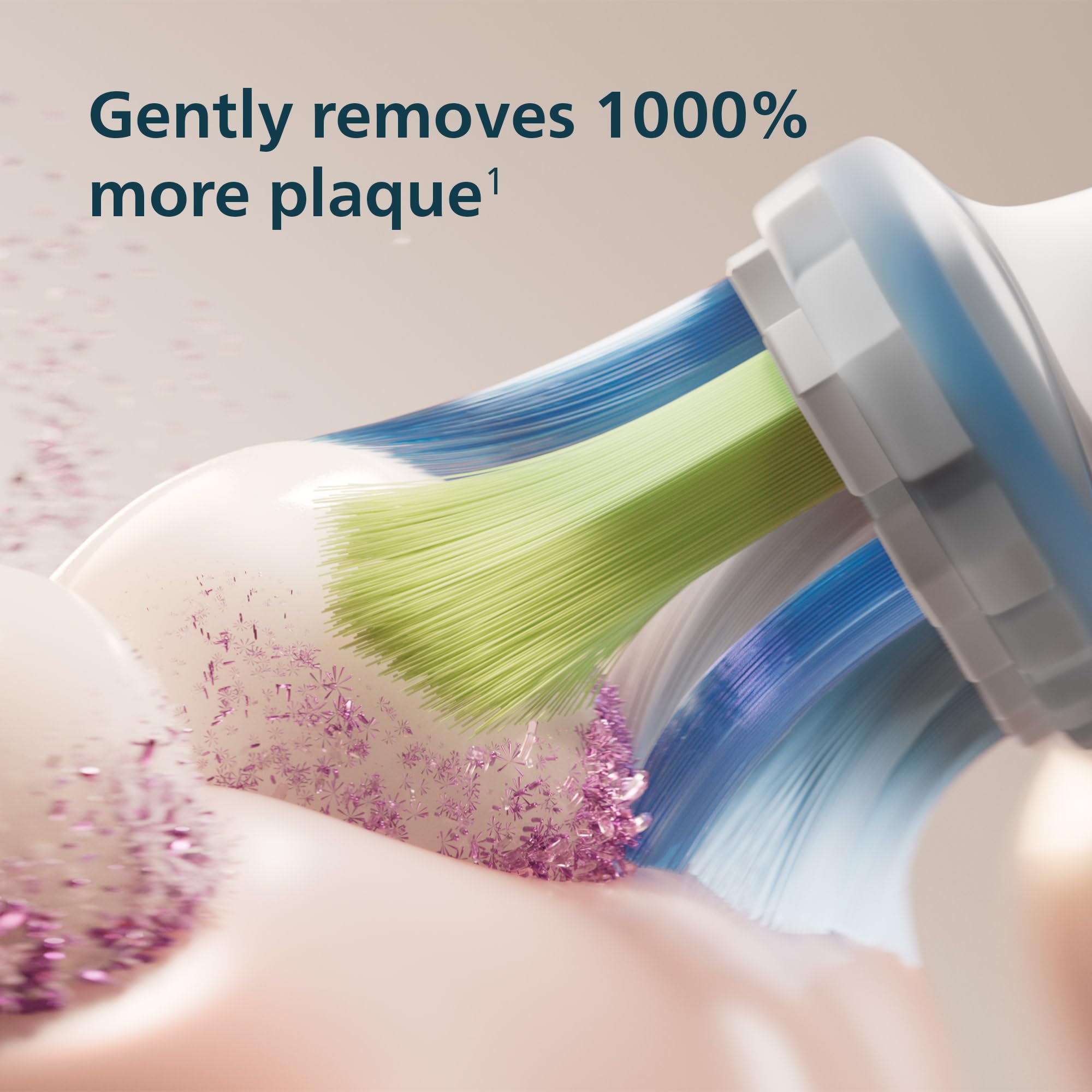 Philips Sonicare 6500 Series Electric Toothbrush - Next-Generation Sonicare Technology, Pressure Sensor, 9 Brushing Settings, SmarTimer, BrushPacer, 21-Day Runtime, Travel Case, White, HX7410/10