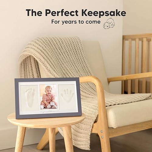 Miniatura 3 de Kit de huellas y manos para bebé, kit de huellas de bebé, marco de recuerdo para recién nacidos, kit de huellas de manos para bebés, regalos