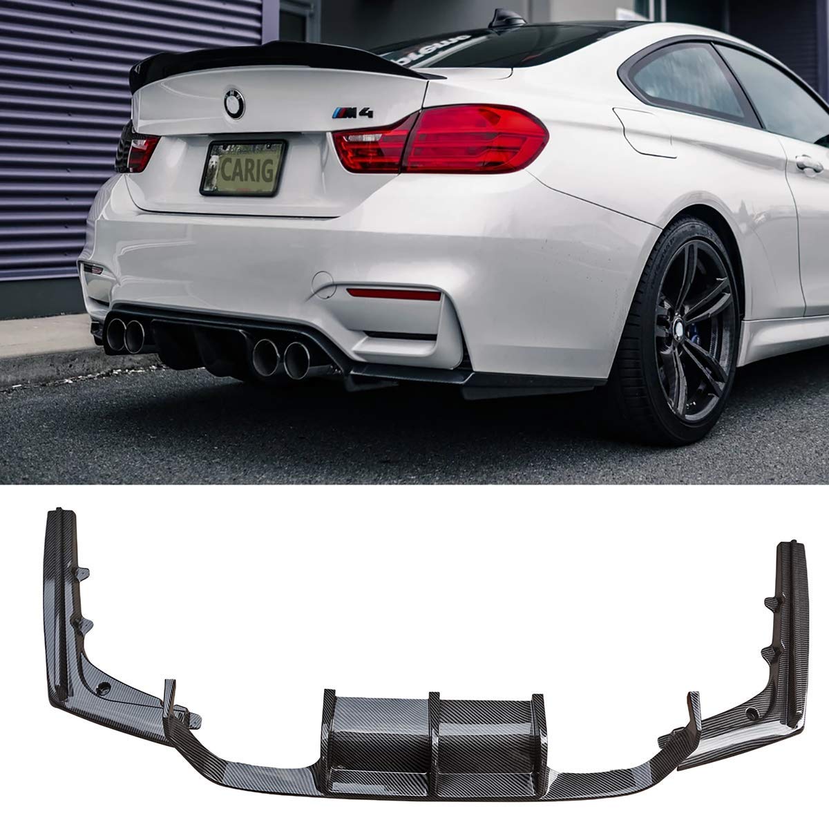 Amazon | CARIG リアディフューザー 2014-2019 BMW F80 M3 F82 F83 M4 