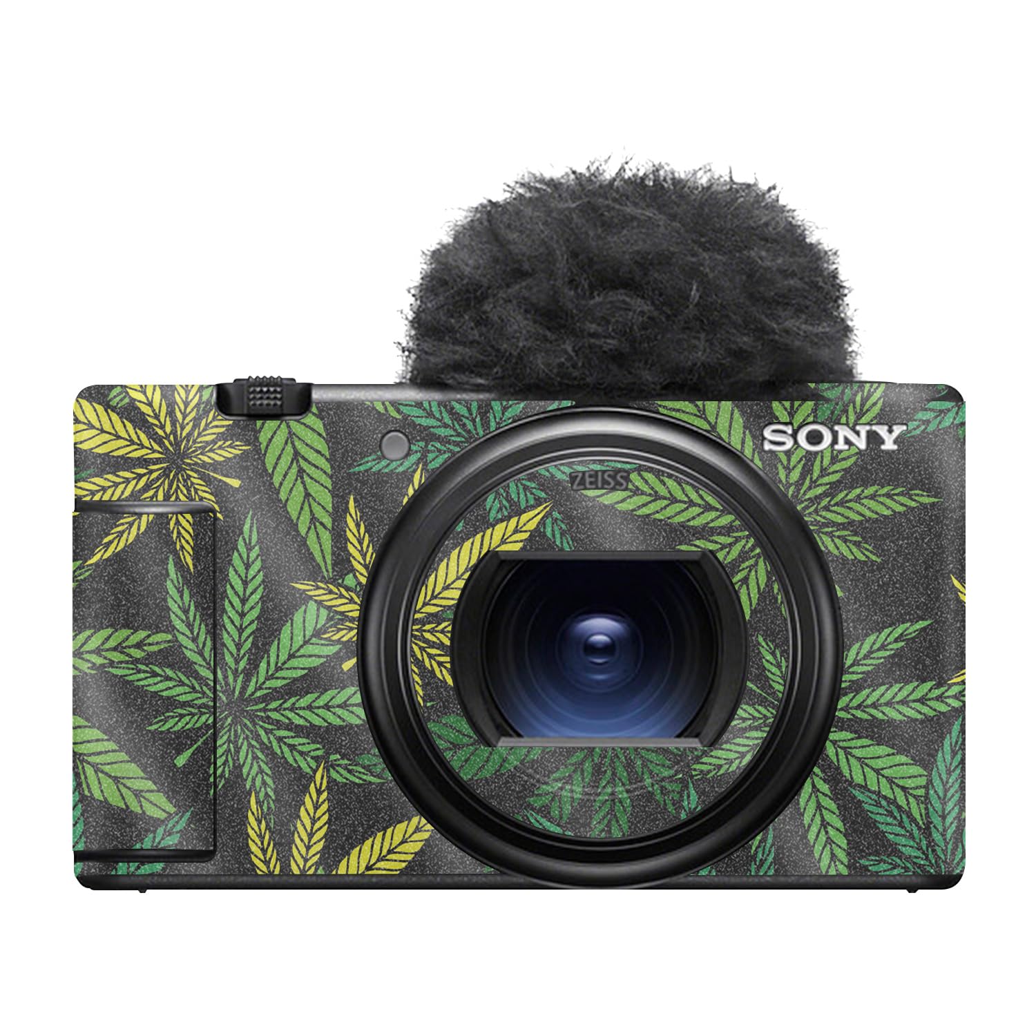 Glossy Glitter Camera Skin Compatible with Sony ZV-1 Mark II (2023) - Cannabis Culture - Premium 3M Vinyl Protective Wrap Decal Cover - Easy to Apply | Crafted in the USA by MightySkins