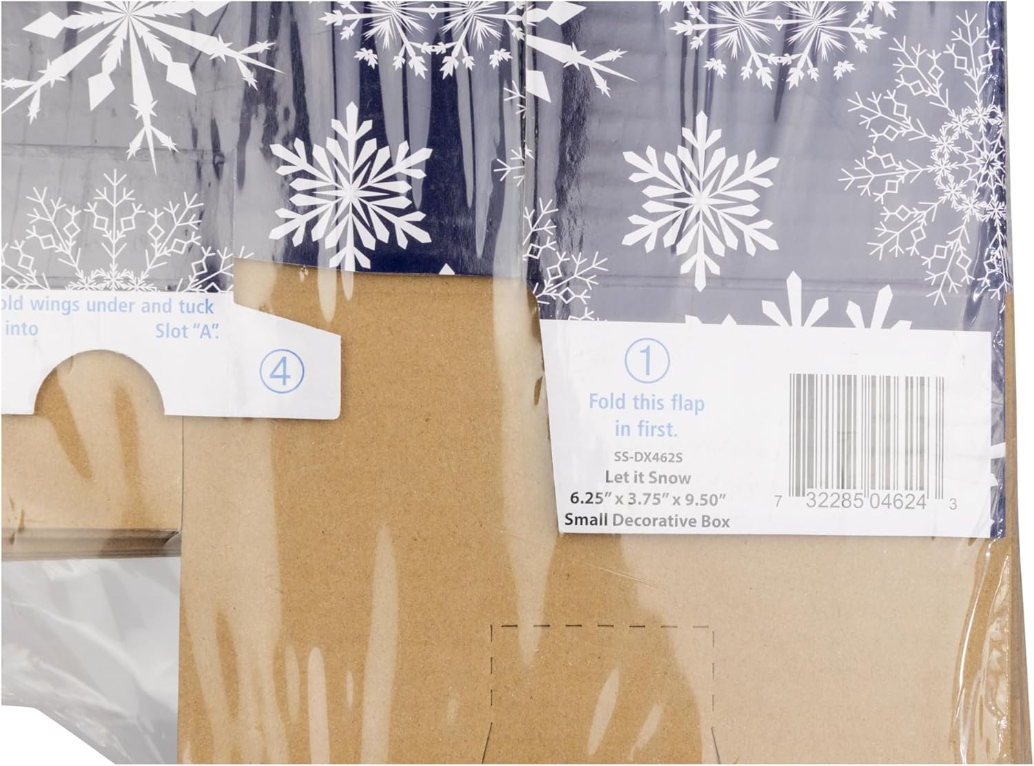 Decorative Shipping Boxes Christmas Decorated Gift Boxes For Mailing Holiday Gifts & Christmas Presents, 6 Pack of Holiday Shipping Boxes, Multiple Sizes Designs, Let It Snow, Small