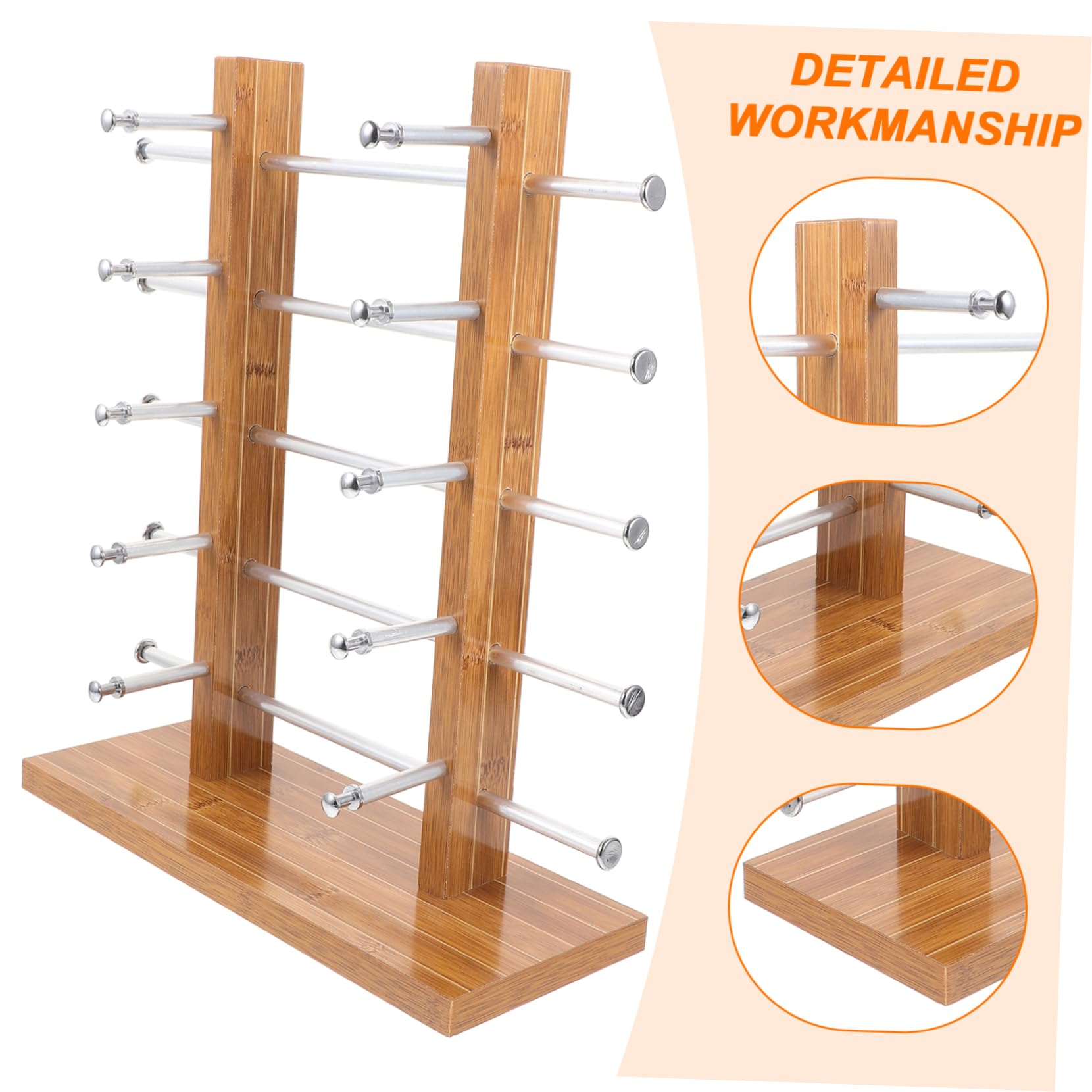 Gatuida 1satz Holz Brillenhalter Aus Naturholz Stilvolles Display Für Sonnenbrillen Und Brillen Fach Ablage Mit Elegantem Design Für Geschäfte Und Zuhause Platzsparend Und Robust