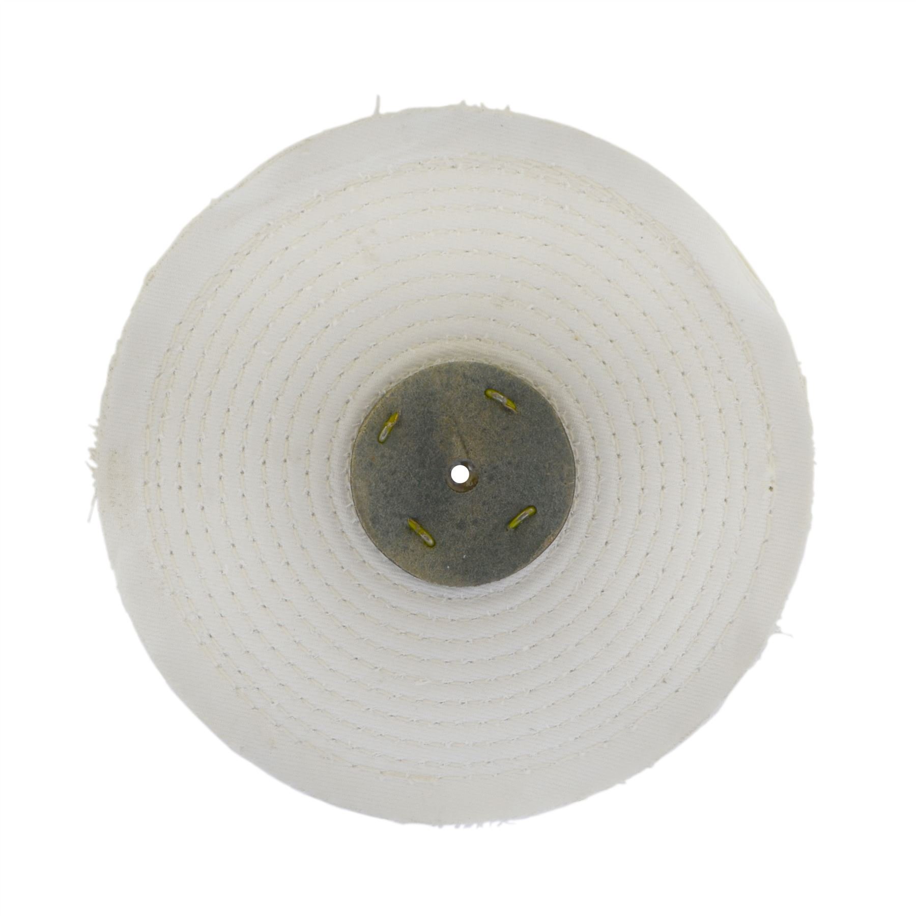 White Close Stitched Metal Polishing Buffing Mop 8