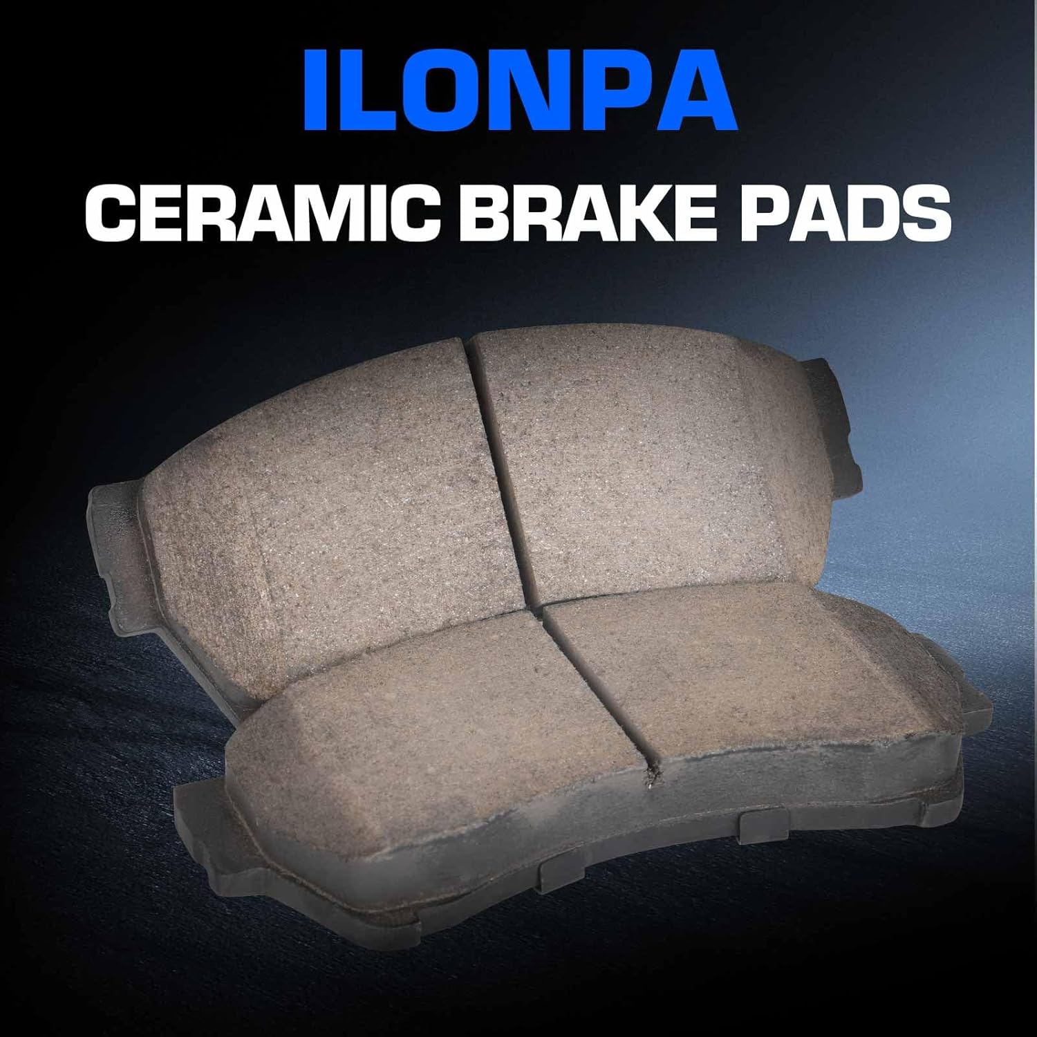 Front Rear Ceramic Disc Brake Pads Set for Ford Fusion 2006-2012, for Lincoln MKZ 2007-2012, Zephyr 2006, for Mazda 6 2006-2013, for Mercury Milan 2006-2011 8PCS(With Hardware)