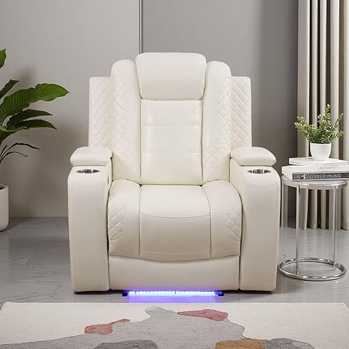 Miniatura 26 de Juego de sofá reclinable eléctrico, juego de sofá reclinable de cine en casa, sofá biplaza reclinable de cuero transpirable con Debut negro,Negro