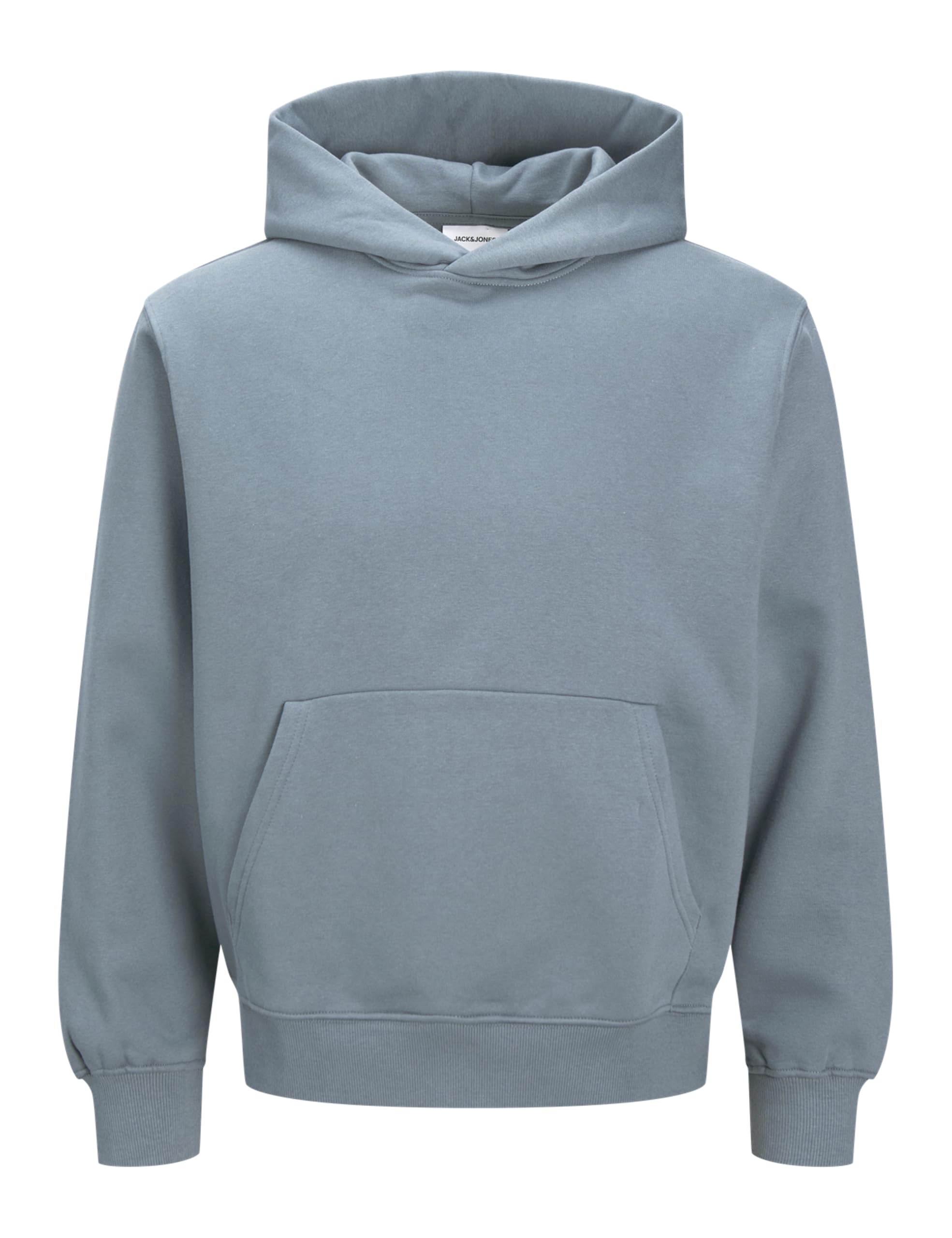 JACK & JONES Male Plain Hoodie, stormy weather, S