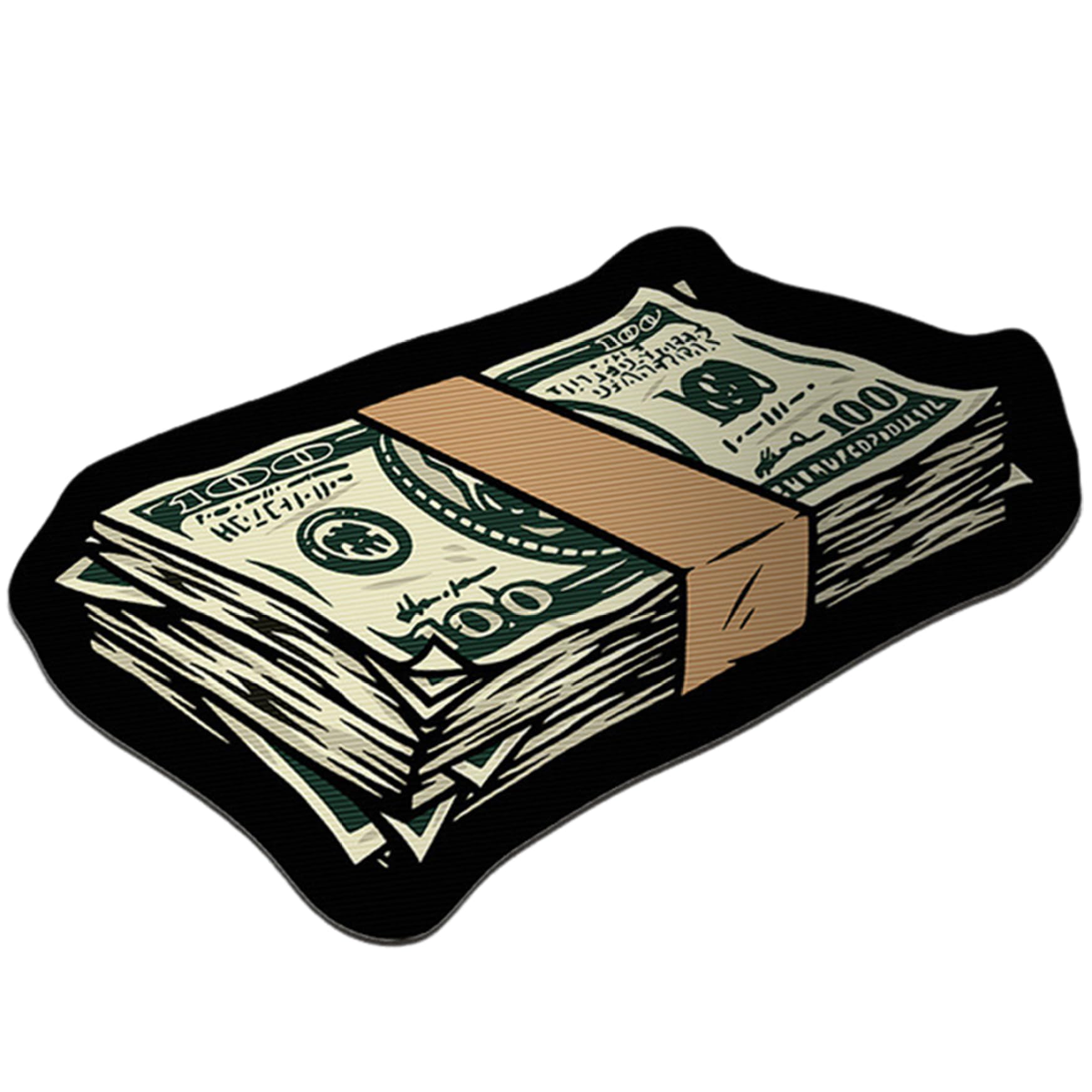 Alfombra de billete de 100 dólares: estilo hip-hop moderno y acogedor para tu dormitorio