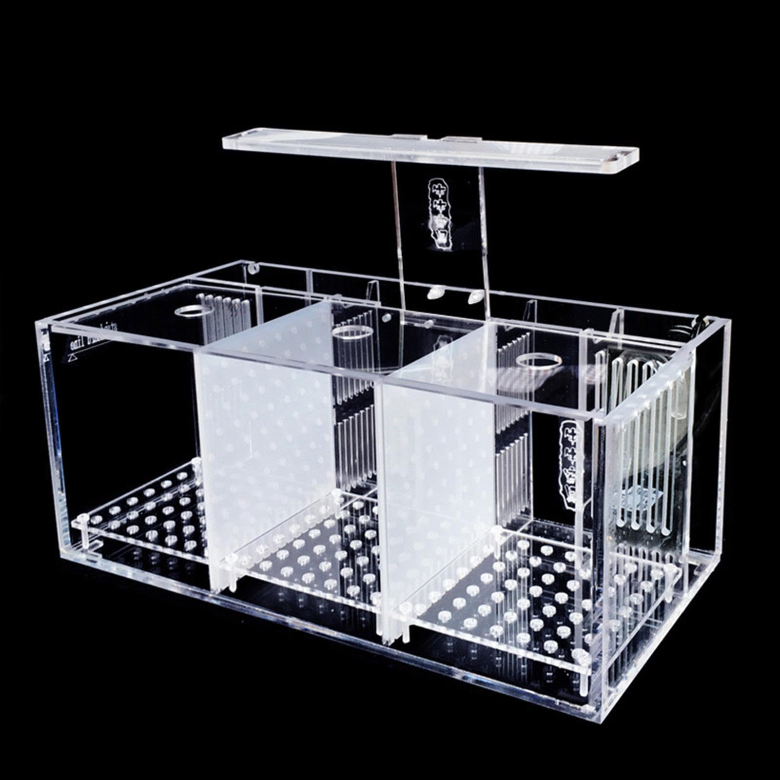 Aquarium Betta-Zucht-Becken, Mini-Aquarium, Transparenter Desktop-Kampffisch-Tank, Acrylic Garden Office Fish Breeding Box