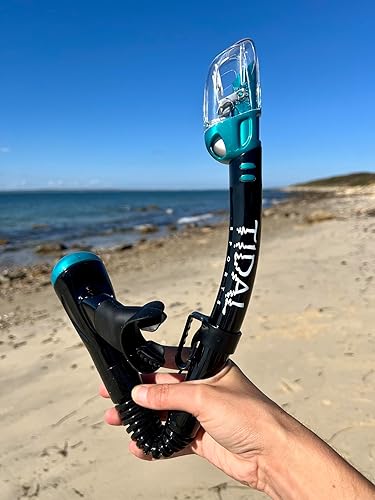 Miniatura 10 de Pro Shot Tidal - Snorkel seco, ligero, fácil de respirar, para esnórquel, buceo y natación, boquilla cómoda con tecnología Dry