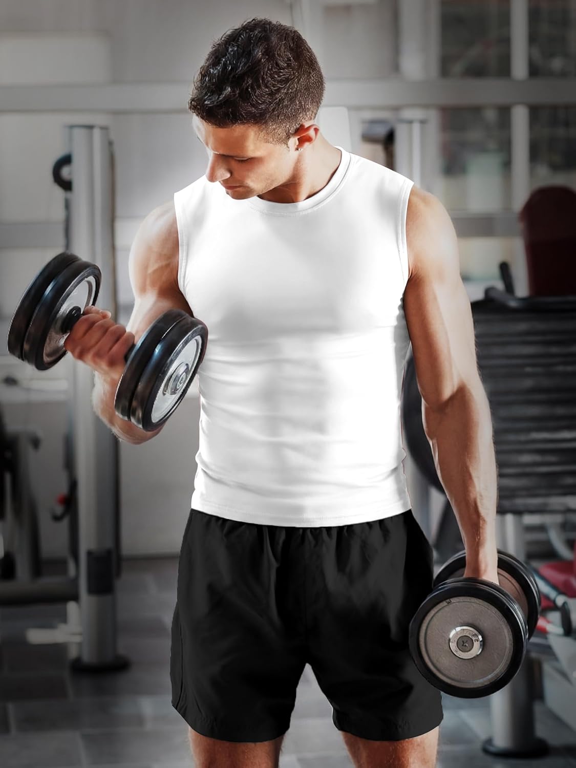 ZITY 3 Pack Men's Sleeveless Shirts Quick Dry Tank Tops UPF 50+ Workout Gym Muscle Shirt for Running Bodybuilding Summer - Image 4