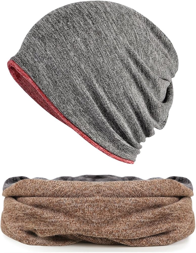 FORTREE 2 Pack Multifunction Slouchy Beanie for Jogging, Cycling (1+4) : Clothing, Shoes & Jewelry