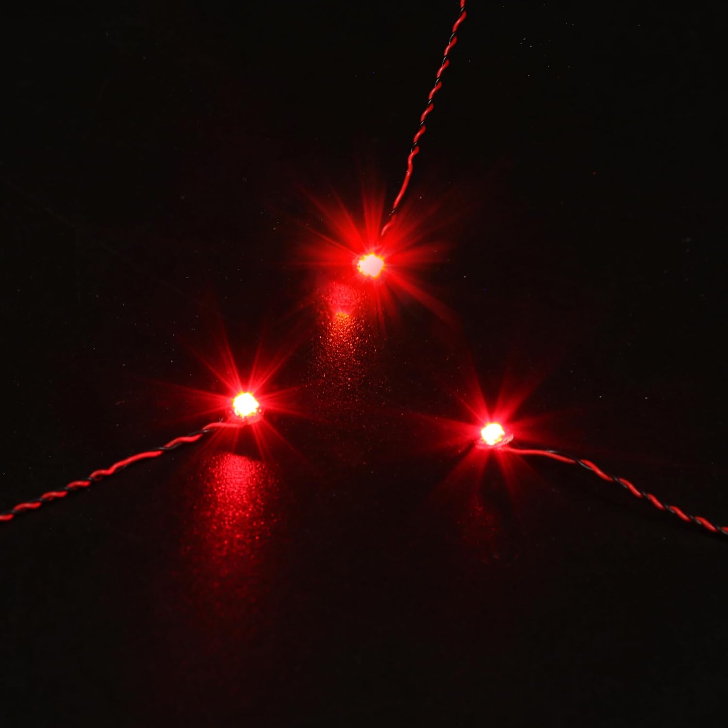 Red Light Beads Compatible with LEGO Bricks for DIY MOC Lighting Ideas - 5.9in (15cm) (2-Pack) image 3