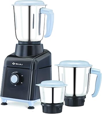 Bajaj GX 3501 500W Mixer Grinder with 3 Jars, Black