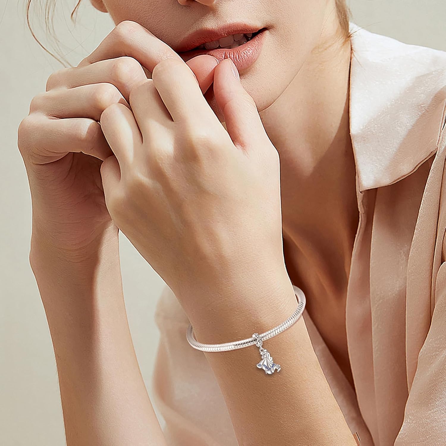 Annmors Silver Charms for Bracelets 925 Sterling Dragonfly Family Heart Love Dangle for Women Bracelet & Necklace Pendant - Image 5