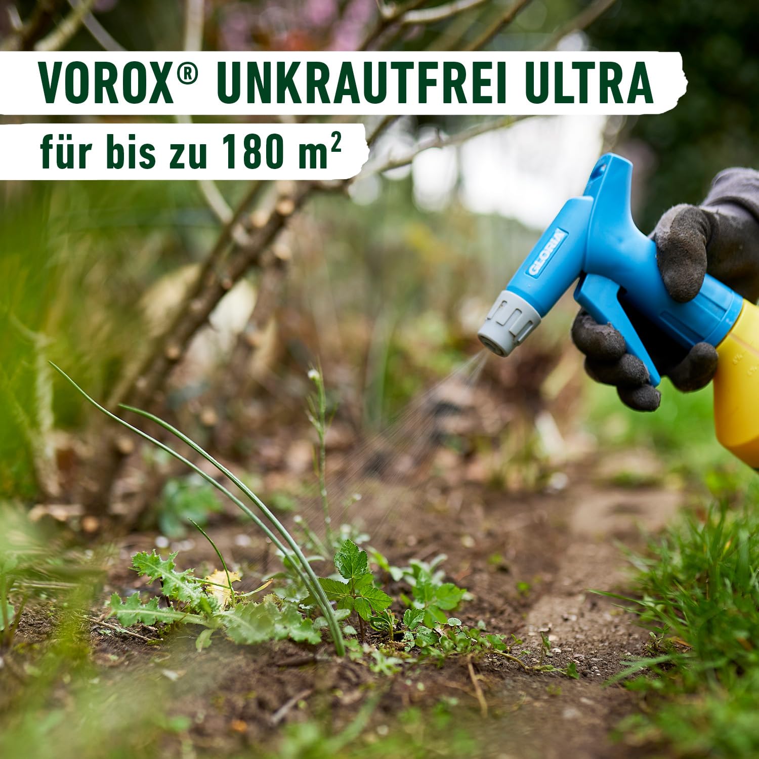 VOROX Unkrautfrei Ultra 450 ml - Hochwirksamer Unkrautvernichter mit Sofortwirkung, Sichtbarkeit ab 60 min - sicher für Umwelt und Haustiere