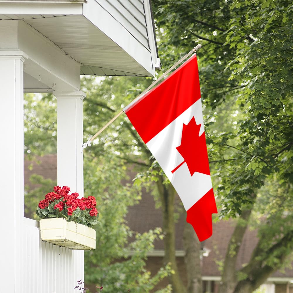 Cosymate Kanada Flagge – 90x150 Cm, Aus Polyester, UV-beständig, Mit Messingösen, Für Innen & Außen