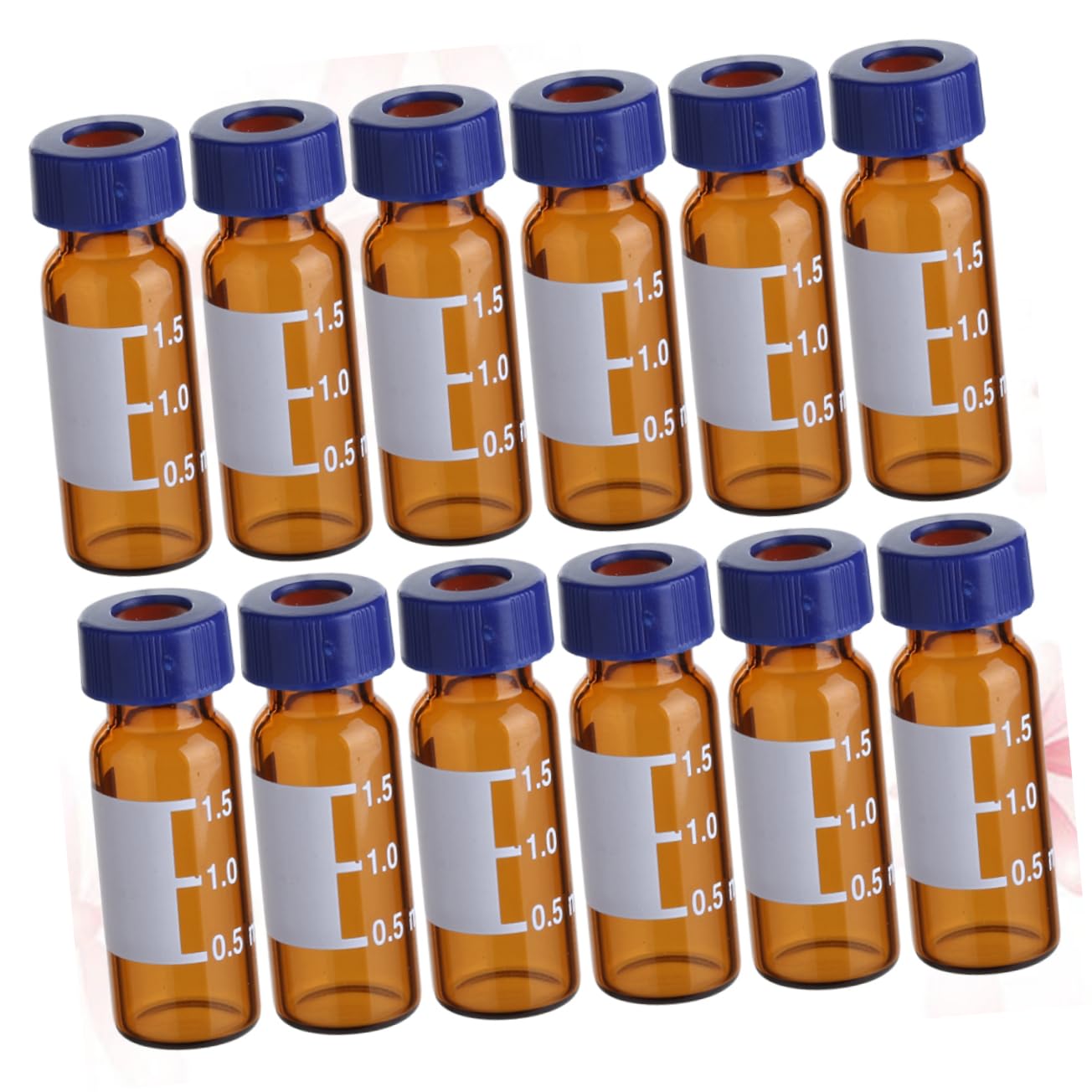 PRETYZOOM 10 Ensembles Fioles Verre Ambrées Pour Échantillons Bouteilles De Stockage Pour Chromatographie Avec Couvercle Pour Et Cosmétiques 100 Pièces X 10