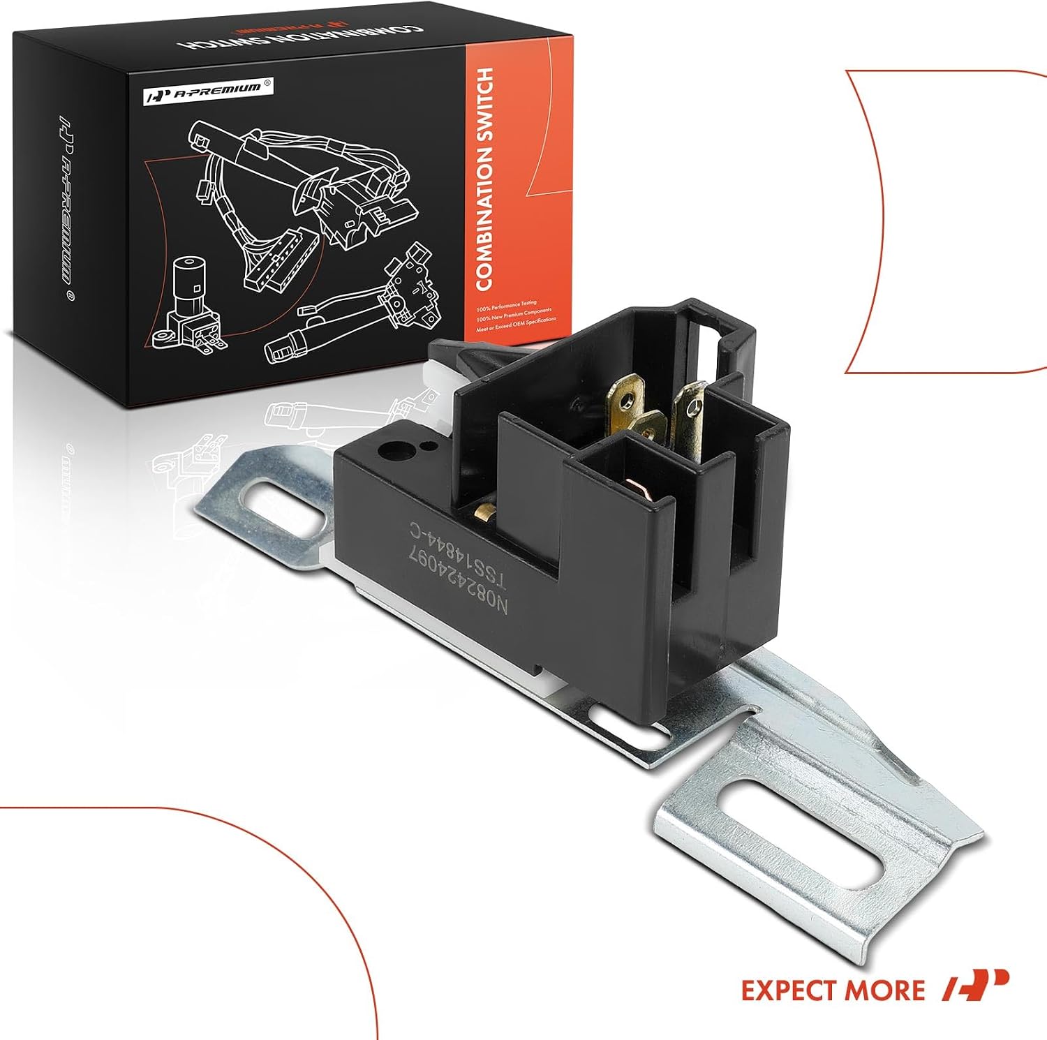 A-Premium Floor Mounted Headlight Dimmer Switch Compatible with Cadillac Brougham 1987, Commercial Chassis 1980-1984, DeVille 1980-1985, Eldorado 1979-1985, Fleetwood 1980-1986, Seville 1980-1985