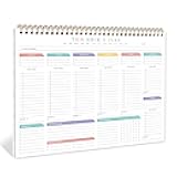 TREES Weekly To Do List Pad with 52 Undated Sheets（8.5