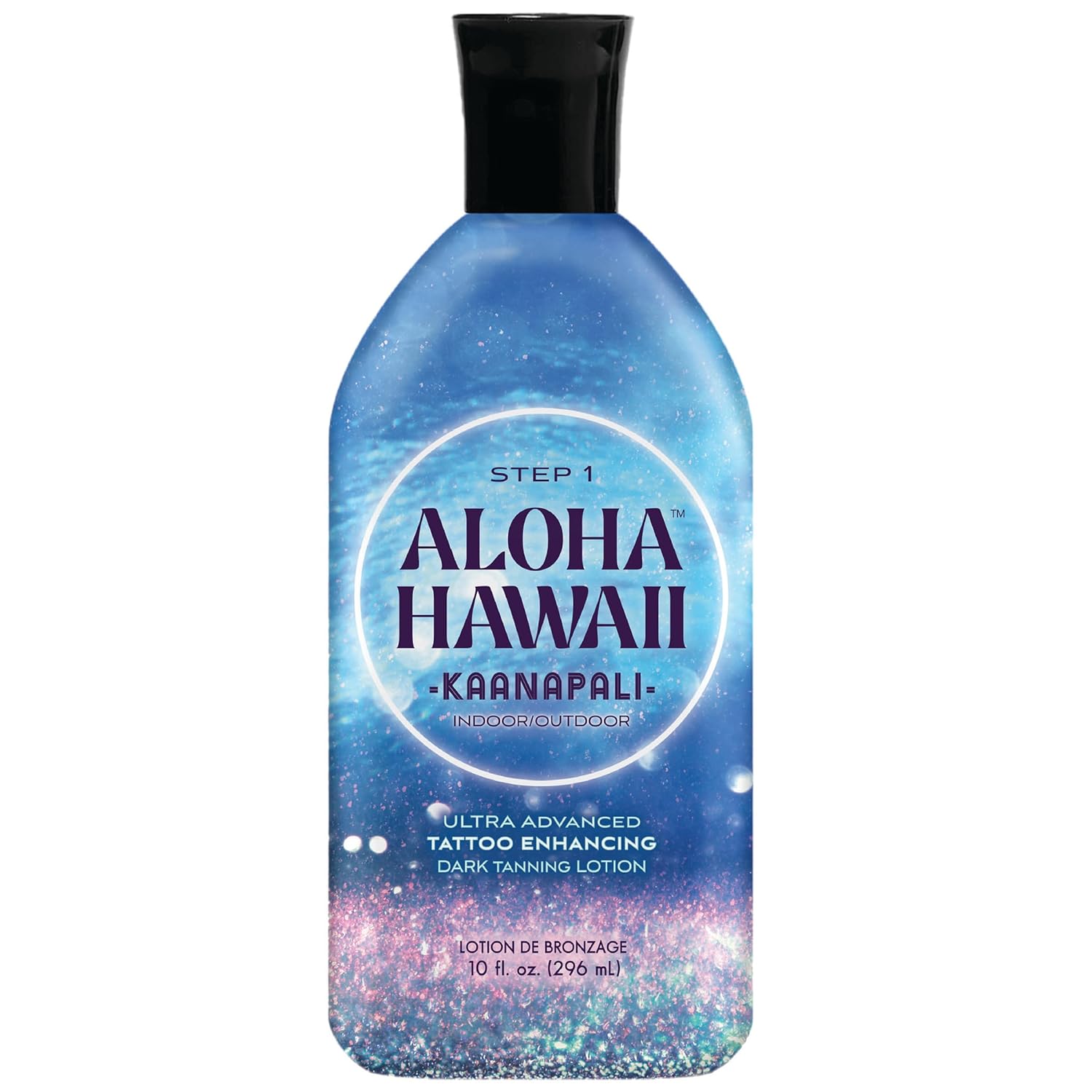 Aloha Hawaii Kaanapali Tanning Lotion, Step 1, Ultra Advanced Dark Pre-Tan Primer for Indoor/Outdoor Tanning with Pineapple & Coconut Hydration, 10 Fl Oz