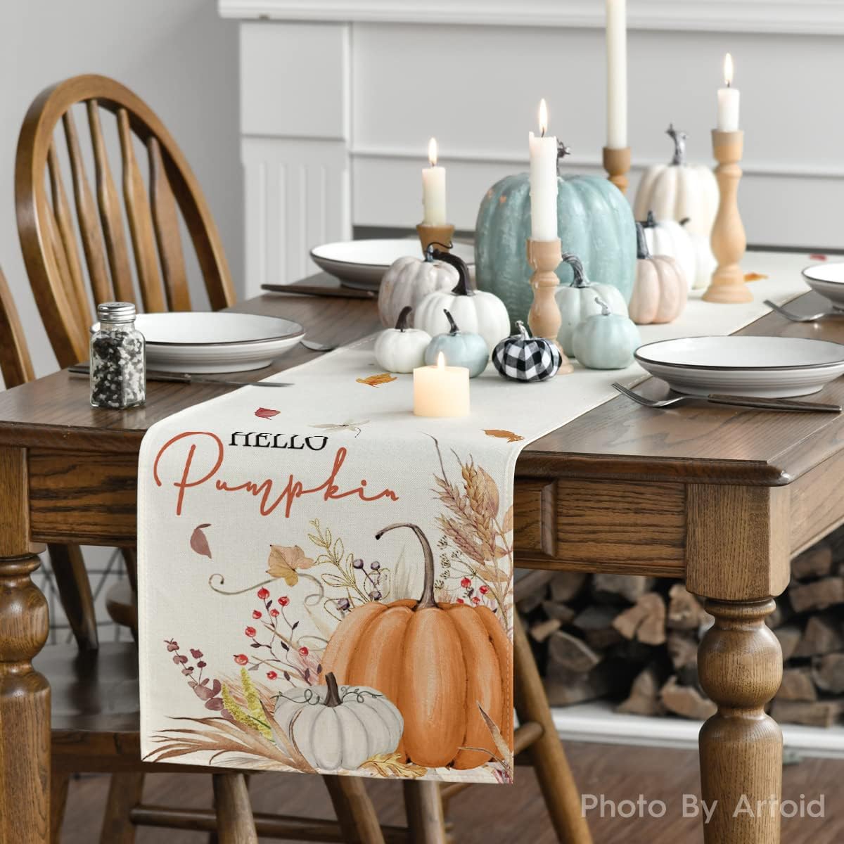 Artoid Mode 210 GSM Fall Table Runner Home Party Decor 13x72 Inch