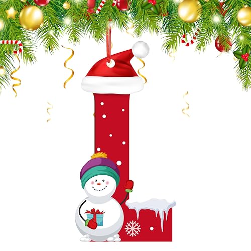Christmas Ornaments 2026, 12cm Personalized Letter Ornaments, Alphabet Ornaments, Xmas