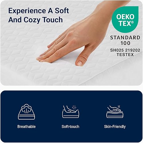 Miniatura 6 de Avenco Colchón Twin de 8 Pulgadas, Colchón de Espuma con Memoria Twin en una Caja para Sueño Cómodo y Alivio de Presión, Certificado CertiPUR-US
