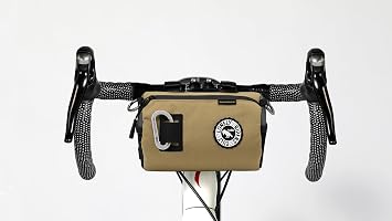 ULAC NEO Porter COURSIER Bicycle Handlebar Bag, Bike Front Feed Bag for Road Bike, Mountain Bike, Cycling Travel Latte, 2.7L