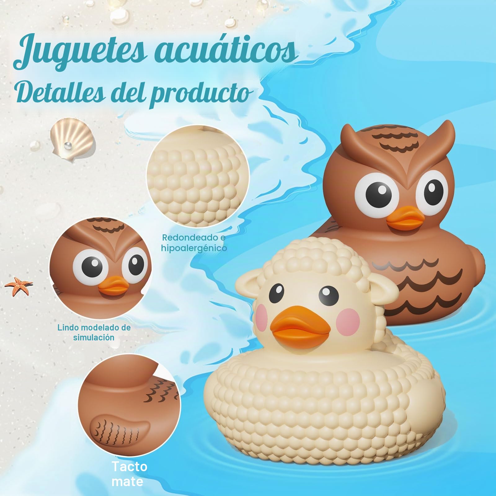 Paquete de 25 patos de goma para baño de bebé, juguetes de baño sellados sin agujeros, juguetes de bañera para piscina, agua, juguete de goma flotante suave para mayores de 18 meses