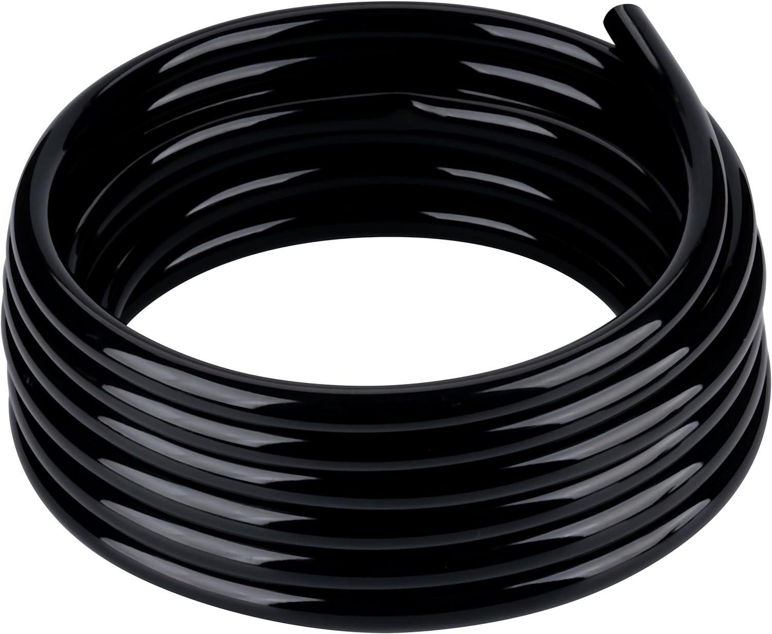 Black Vinyl Tubing 3/4” ID × 1” OD - 50 Feet PVC Flexible Plastic Tube Hybrid Hose, Transfer Water Air Oil for Pond Fountain Garden, Non-toxic and BPA free 50 Feet ID 3/4 INCH