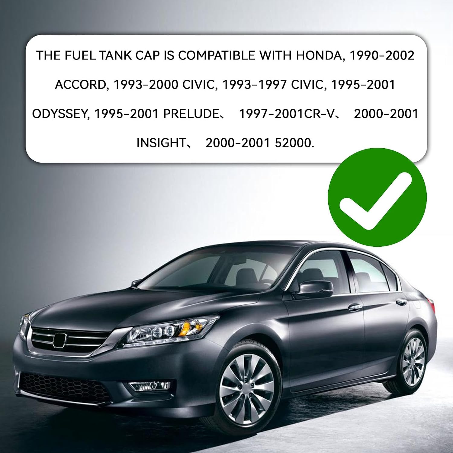 Gas Cap Fuel Cap for Honda OEM# 17670SM4A04 Gas Tank Caps Replacement Compatible with Honda Accord CR-V Civic Odyssey Prelude Insight S2000 Acu-ra NSX Legend TL RL CL MDX Integra 17670-SM4-A04