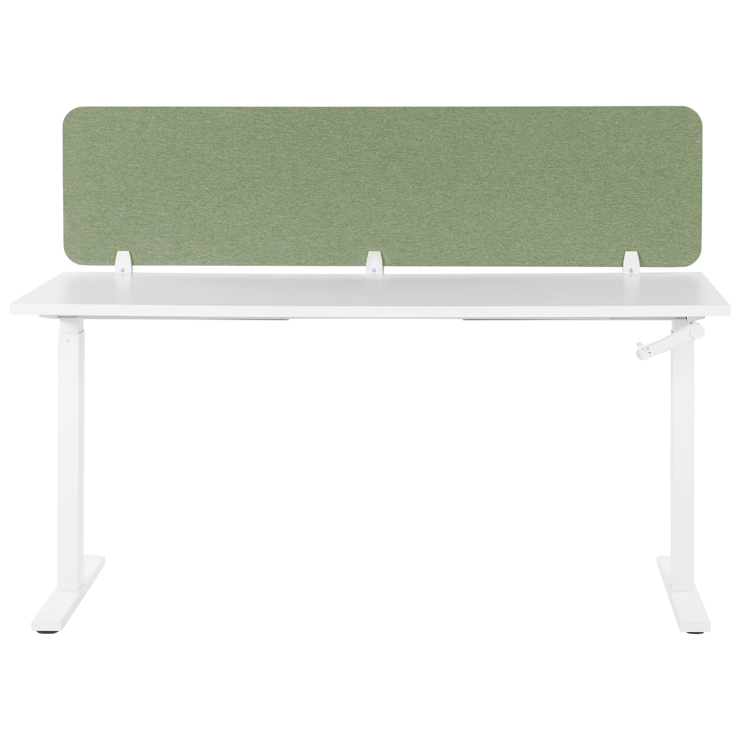 Schreibtisch Trennwand Akustik Polster grün 180 x 40 cm Schallschutz Wally