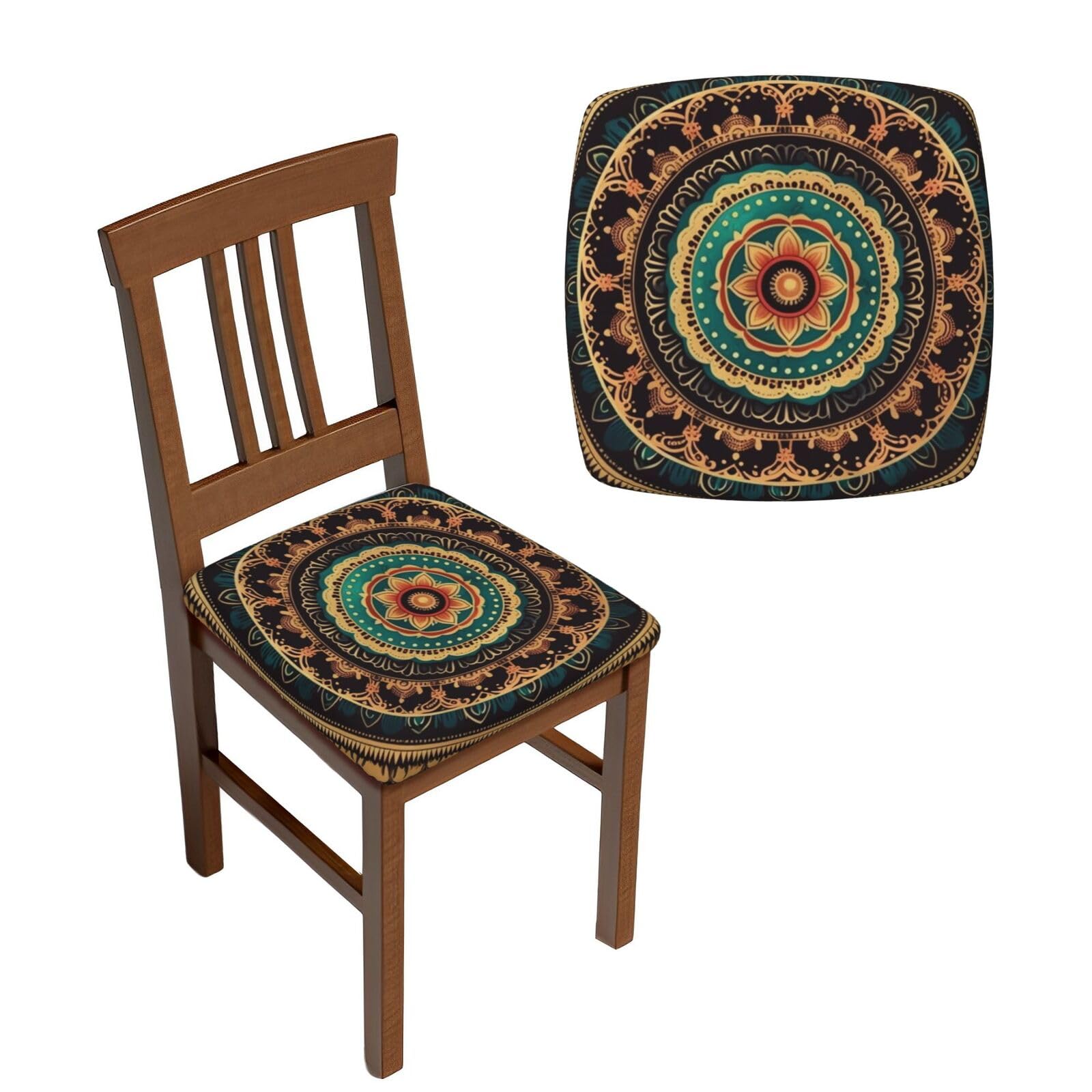 Housse de chaise de salle à manger mandala pour sublimer vos repas de famille