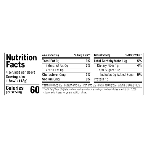 Miniatura 2 de Amazon Fresh, Melocotones amarillos en cubitos en jugo de frutas, cuencos de 4 onzas (paquete de 4) (anteriormente Happy Belly, el embalaje puede